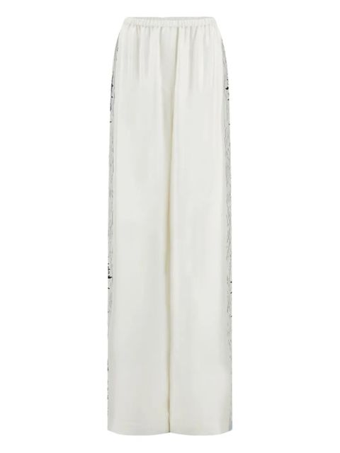 Ferragamo silk trousers - White - zdjęcie produktu nr 1