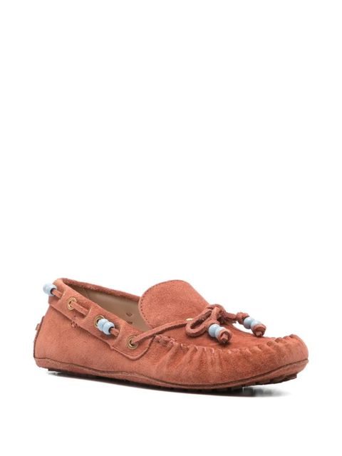 FARM Rio beaded moccasin loafers - Brown - zdjęcie produktu nr 2