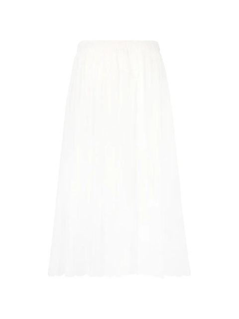 Max Mara full midi skirt - White