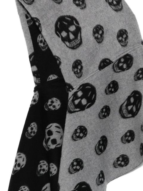 Alexander McQueen fringed scarf - Grey