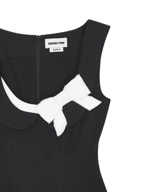 SHUSHU/TONG bow-embellishment midi dress - Black - zdjęcie produktu nr 2
