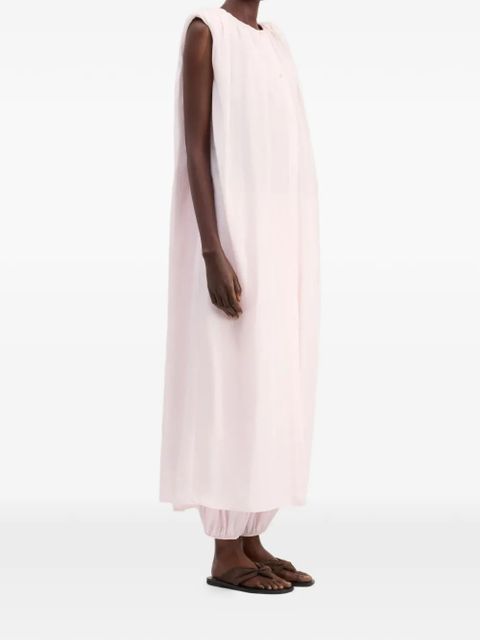 LouLou de Saison button-fastening midi dress - Pink