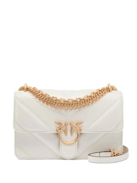 PINKO mini Love Bag One quilted shoulder bag - White - zdjęcie produktu nr 1
