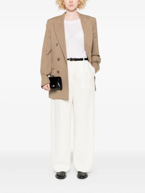 Victoria Beckham drape sleeve T-shirt - White - zdjęcie produktu nr 2