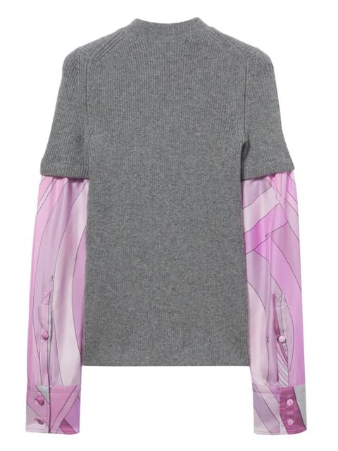 PUCCI Iride-print sweater - Pink