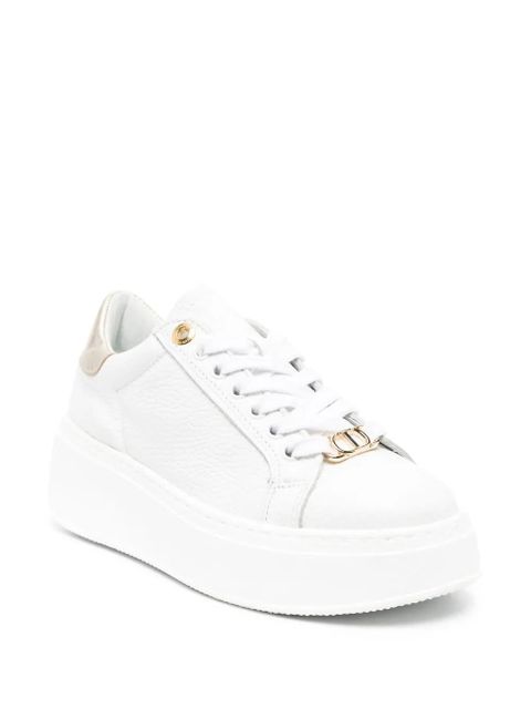 TWINSET contrasting-heel leather trainers - White - zdjęcie produktu nr 2