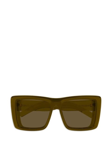 Saint Laurent Eyewear SL 900 HOWL rectangle-frame sunglasses - Green - zdjęcie produktu nr 1