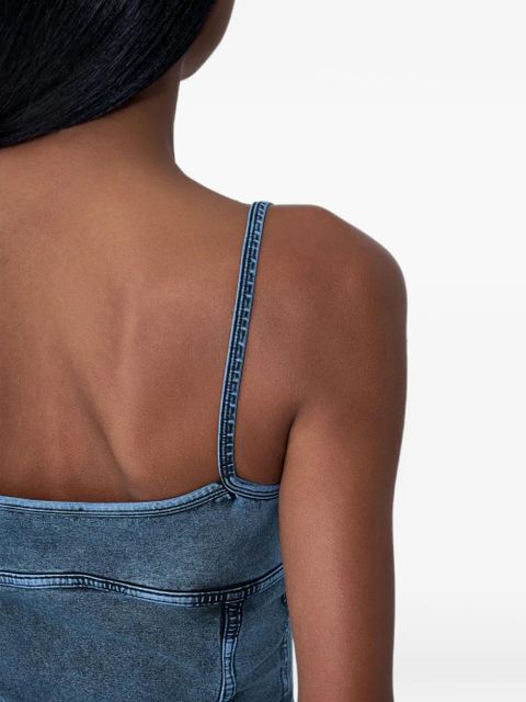Diesel T-Ony denim corset top - Blue