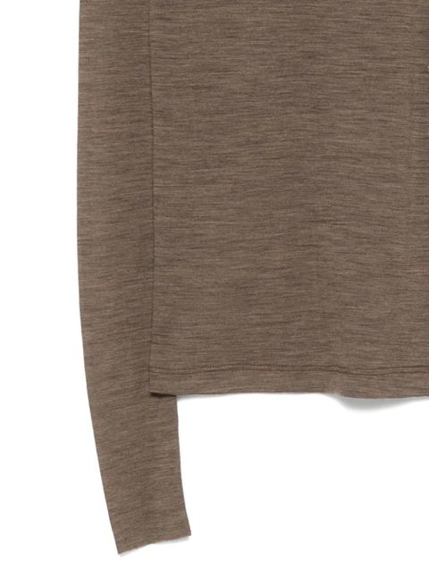Alysi mock-neck sweater - Brown