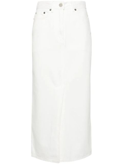 LouLou de Saison straight denim midi skirt - White - zdjęcie produktu nr 1