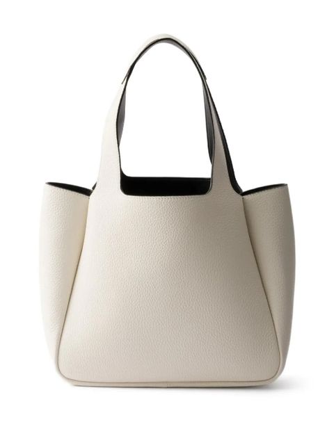 Prada small leather tote bag - White - zdjęcie produktu nr 2