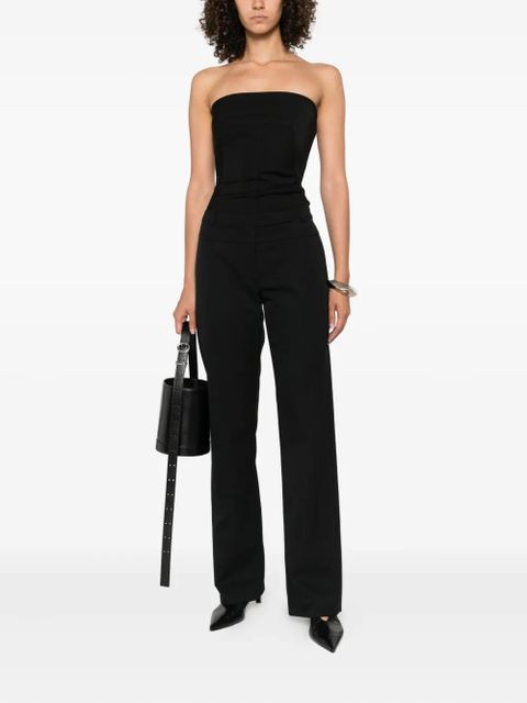 St. Agni panelled slim-cut trousers - Black