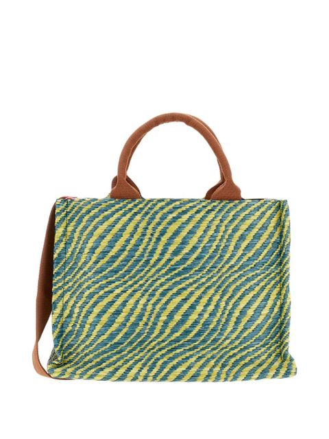 Marni small logo-detail tote bag - Green - zdjęcie produktu nr 2
