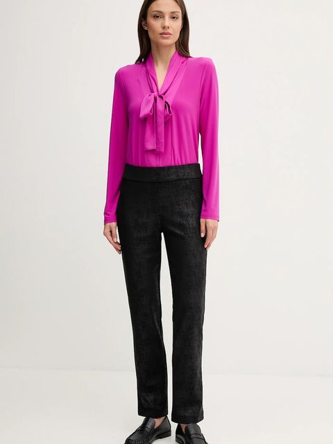 Joseph Ribkoff spodnie damskie kolor czarny proste medium waist 253000 - zdjęcie produktu nr 2