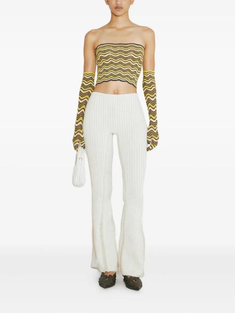 Isa Boulder wave-pattern tube top - Yellow - zdjęcie produktu nr 2