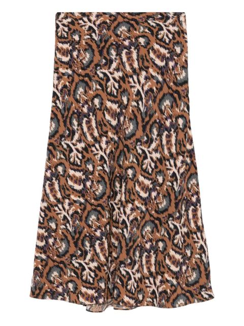 Ba&Sh abstract-print midi skirt - Brown - zdjęcie produktu nr 1