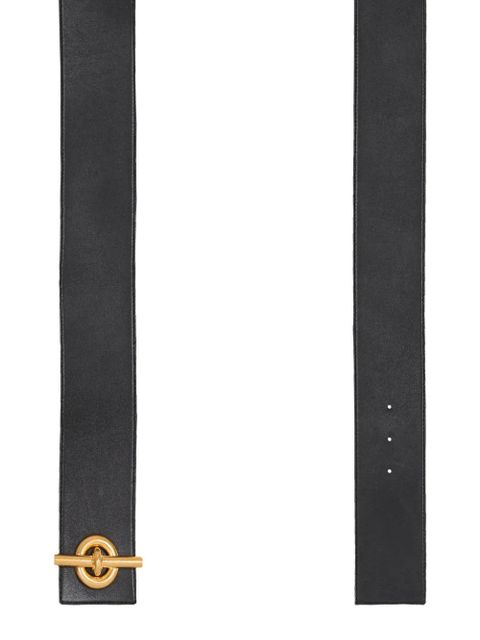 Balmain T-bar leather belt - Black - zdjęcie produktu nr 2