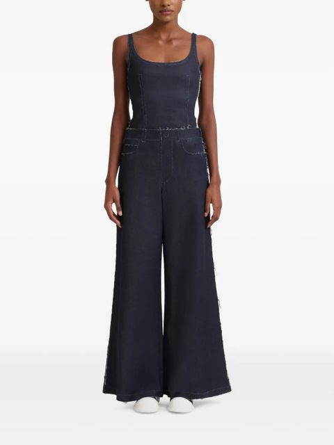 Marni stretch-cotton wide-leg jeans - UNB99 BLUE