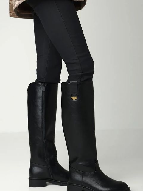 Mexx kozaki SONYA RESPECT damskie kolor czarny na płaskim obcasie MI001801853W