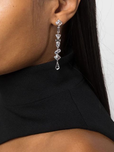 Swarovski Mesmera crystal-embellished earrings - Silver - zdjęcie produktu nr 2