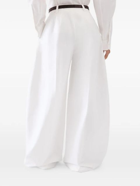 Jacquemus Le Pantalon Ovalo pleated trousers - White