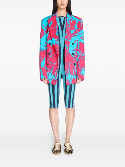 DRIES VAN NOTEN double-breasted jacquard blazer - Pink - zdjęcie produktu nr 2