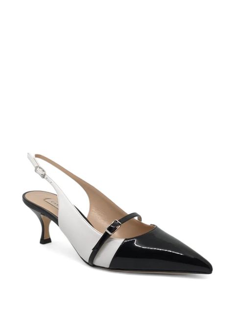 Casadei Winnie buckled slingback pumps - White - zdjęcie produktu nr 2