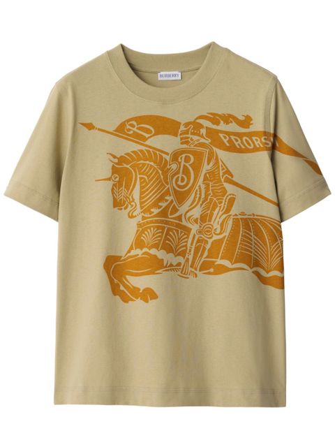 Burberry Equestrian Knight-print crew-neck T-shirt - Neutrals - zdjęcie produktu nr 1