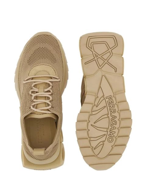Ferragamo Gancini-plaque low-top sneakers - Neutrals