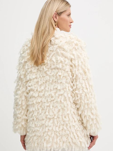 Forte Forte kardigan z dodatkiem wełny damski kolor beżowy ciepły 14452.mycoat