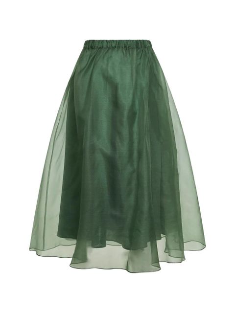 Weekend Max Mara pleated layered midi skirt - Green - zdjęcie produktu nr 1
