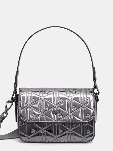 Lacoste torebka skórzana kolor srebrny NF5139HN - zdjęcie produktu nr 1