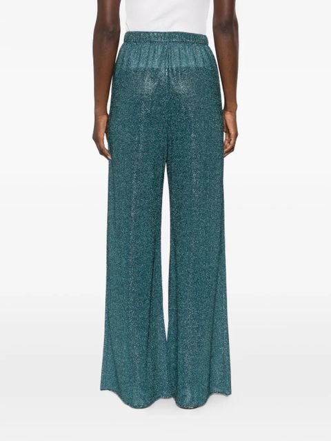 Oséree Lumiere metallic trousers - Blue