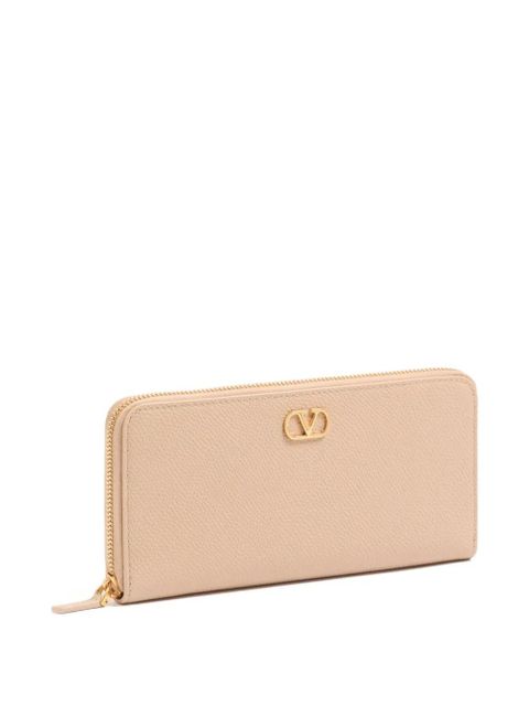 Valentino Garavani VLogo Signature zip wallet - Neutrals