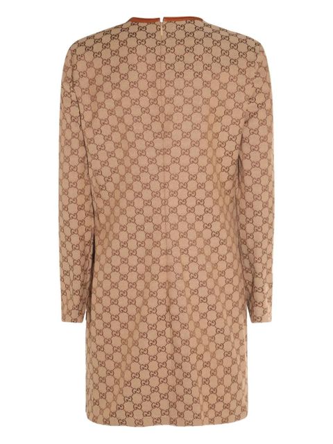 Gucci GG canvas long-sleeve mini dress - Neutrals