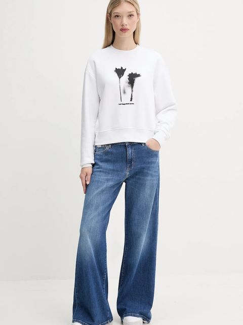 Karl Lagerfeld Jeans bluza damska kolor biały z nadrukiem A3W20034 - zdjęcie produktu nr 2