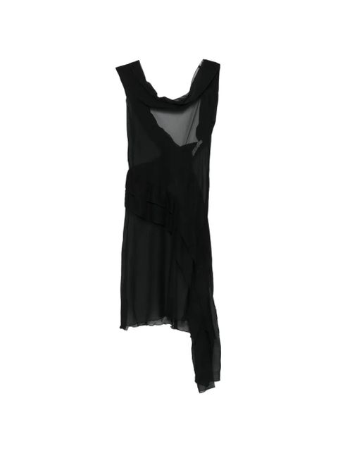 Gimaguas Boa draped mini dress - Black - zdjęcie produktu nr 1