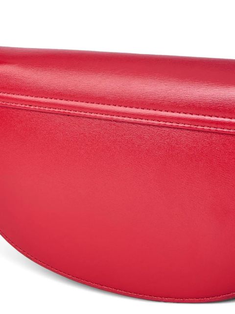 Jil Sander medium Coin curved-flap leather shoulder bag - Red - zdjęcie produktu nr 2