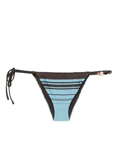 SIR. striped tie side bikini bottoms - Blue - zdjęcie produktu nr 1