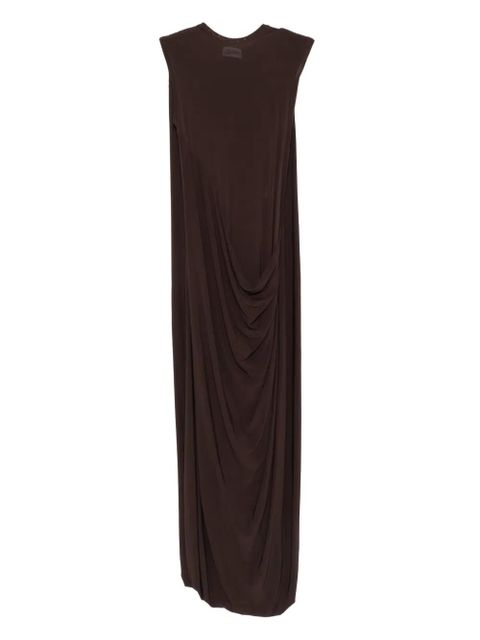 Jean Paul Gaultier draped sleeveless maxi dress - Brown - zdjęcie produktu nr 1