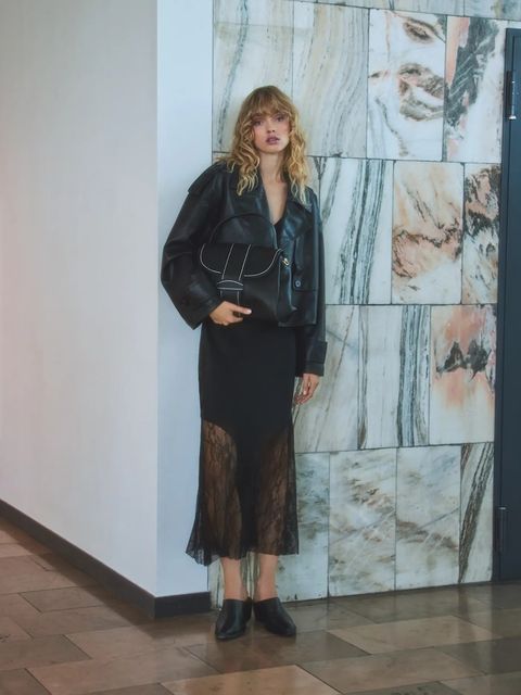 Answear.LAB ramoneska kolor czarny przejściowa - zdjęcie produktu nr 1