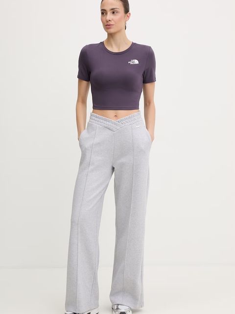 The North Face crop top damski bawełniany z elastanem - zdjęcie produktu nr 1