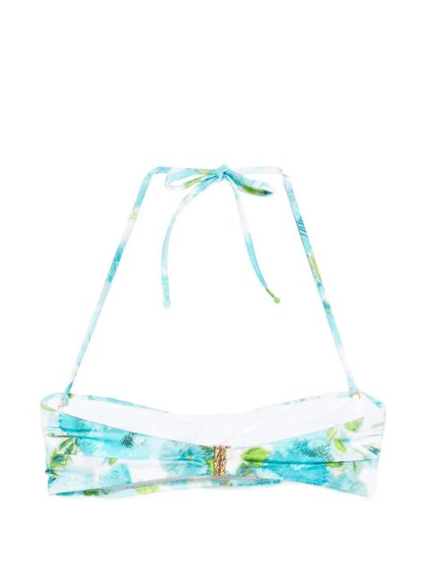 Chloé floral-print bikini top - Blue - zdjęcie produktu nr 2
