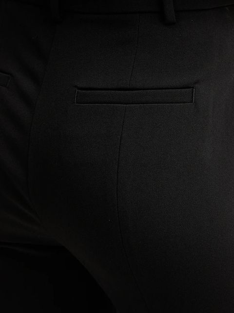 Pinko spodnie damskie kolor czarny proste high waist 105706 A2R9