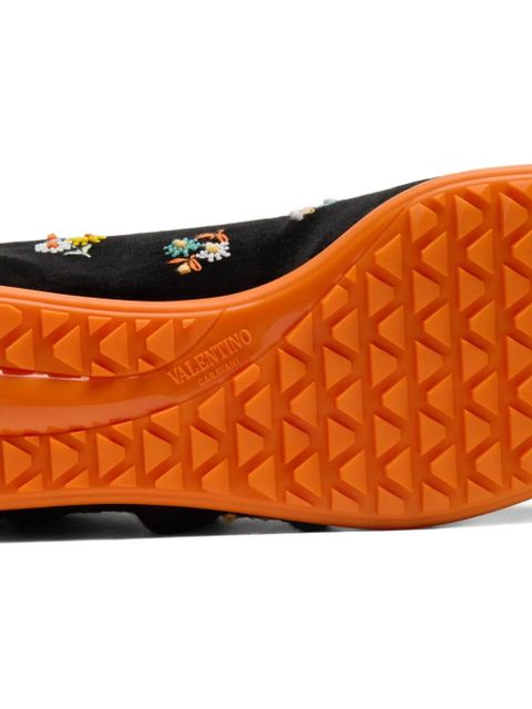 Valentino Garavani Chromathon velvet sneakers - Black - zdjęcie produktu nr 2