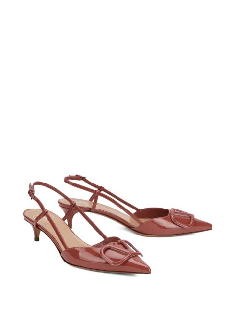 Valentino Garavani VLogo strap pumps - Brown - zdjęcie produktu nr 2