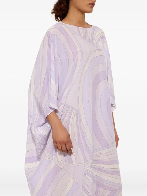 PUCCI wave-print kaftan - Purple