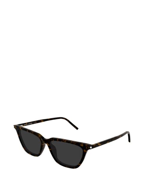 Saint Laurent Eyewear square -frame sunglasses - Brown - zdjęcie produktu nr 2