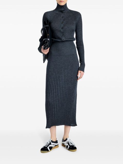 Proenza Schouler Maeve midi dress - Grey - zdjęcie produktu nr 2