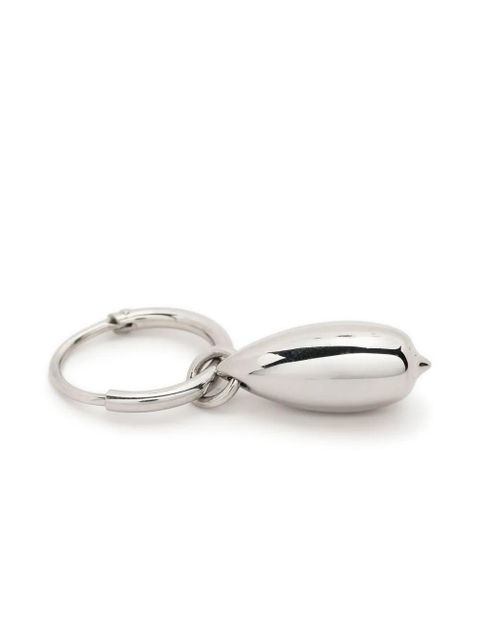 LEMAIRE metallic-charm hoop earrings - Silver